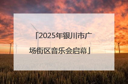 2025年银川市广场街区音乐会启幕