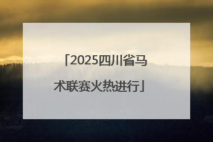 2025四川省马术联赛火热进行