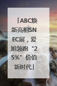 ABC焕新亮相SNEC展，爱旭领跑“25%”价值新时代