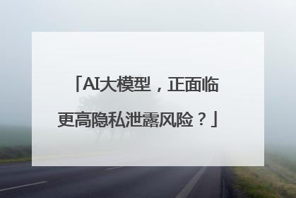 AI大模型，正面临更高隐私泄露风险？
