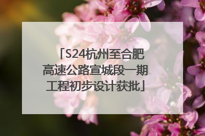 S24杭州至合肥高速公路宣城段一期工程初步设计获批